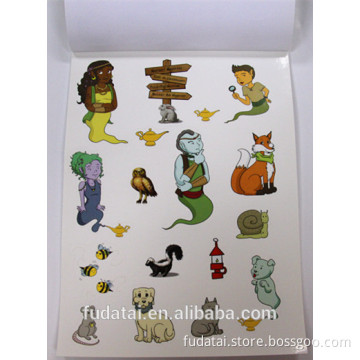 FDT custom removable cheap children girl sticker book